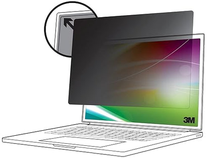 3M Bright Screen Privacy Filter for 14in Full Screen Laptop, 16:9, BP140W9E