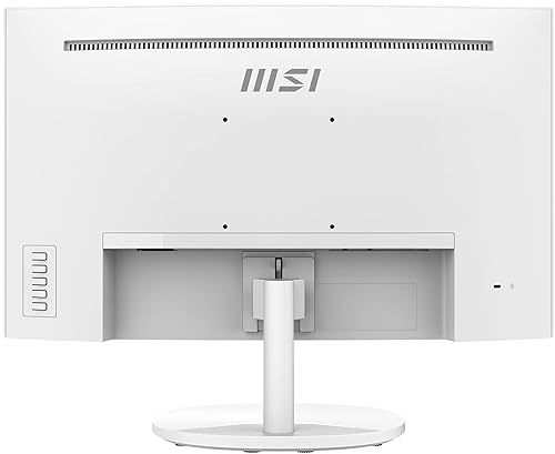 MSI Pro MP241CAW, 24, 1920 x 1080 (FHD), Curved VA, 75Hz, TUV Certified Eyesight Protection, 4ms, Displayport, HDMI, Tilt,White