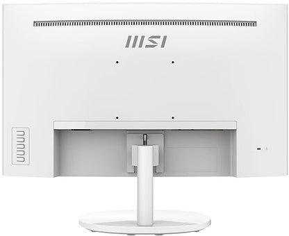 MSI Pro MP241CAW, 24, 1920 x 1080 (FHD), Curved VA, 75Hz, TUV Certified Eyesight Protection, 4ms, Displayport, HDMI, Tilt,White