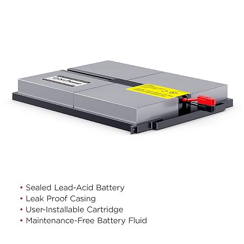 CyberPower RB0690X4A UPS Replacement Battery Cartridge, Maintenance-Free, User Installable, 6V/9Ah