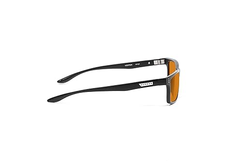 Blue Light Blocking Glasses for Computer, Sleep & Energy | Vertex/Onyx by Gunnar | Patented 98% Blue Light Protection, 100% UV Light, Anti-Reflective to Protect & Reduce Eye Strain & Dryness