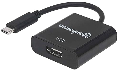 Manhattan 151788 Graphic Adapter - USB Type C Black 8 cm, 4K (Blister) USB-C to HDMI Converter Cable