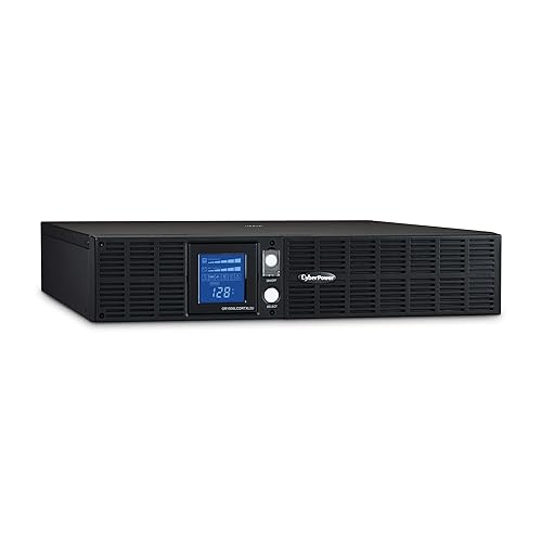 CyberPower OR1500LCDRTXL2U Smart App LCD UPS System, 1500VA/1125W, 8 Outlets, AVR, 2U Rack/Tower 1500VA XL