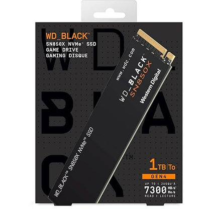 WD Black SN850X 1 TB Solid State Drive - M.2 2280 Internal - PCI Express NVMe (PCI Express NVMe 4.0) - Black - Retail