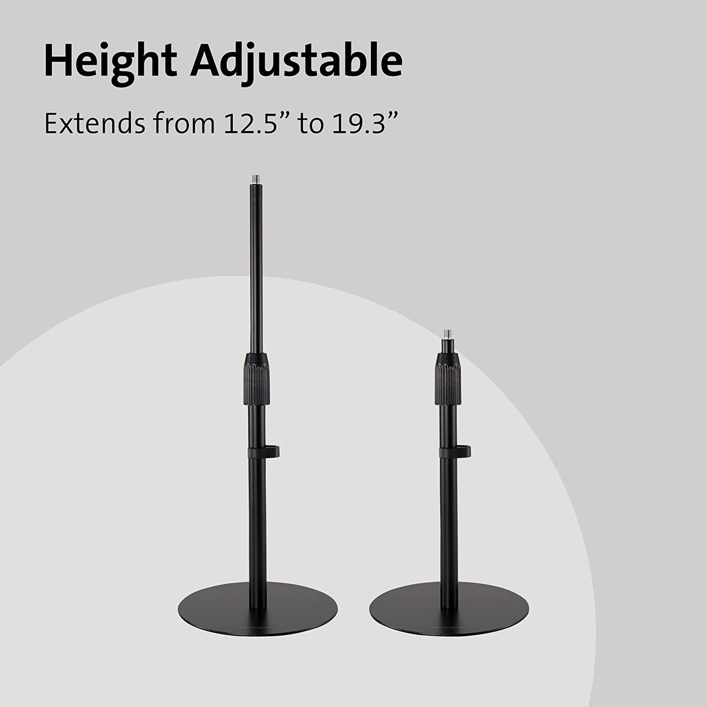 Kensington A1010 Telescoping Desk Stand for Video conferencing Microphones, webcams, and Lighting Systems (K87651WW)
