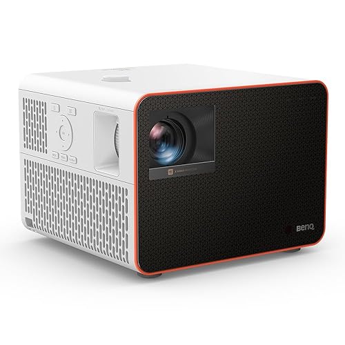 BenQ X3100i True 4K UHD 4LED Gaming Projector, 3300 ANSI Lumens, 4.2ms 1080p 240Hz, 100% DCI-P3, Preset Game Modes, Android TV, 10W TreVolo Speakers, Vertical Lens Shift, eARC, 3D 100 at 8.2ft + Lens Shift