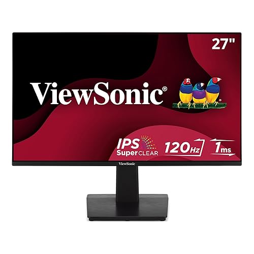 Viewsonic VA2748-MH 27 Inch Full HD 1080p IPS Monitor with 120Hz, Variable Refresh Rate, Eye Care, HDMI, and VGA Inputs for Home and Office