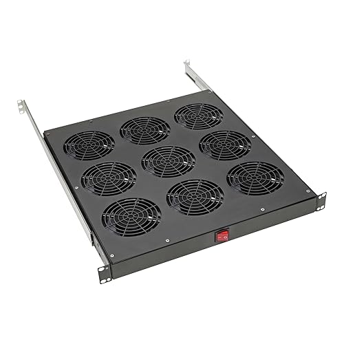 Fan Tray for 19In Racks, 9 120V Fans 576 CFM C14 Inlet 1URM