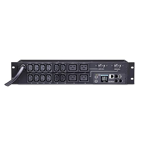 CyberPower PDU31008 Monitored PDU, 200-240V/30A, 16 Outlets, 2U Rackmount