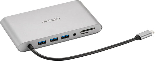 Kensington UH1440P 10-in-1 Dual Monitor USB-C Hub, Laptop Docking Stations with DisplayPort/HDMI/VGA Ports, SD &amp; Micro SD Card Readers, 85W Charging for Thunderbolt 3/4 and USB-C Devices (K33853WW) 10-in-1 w/passthru power