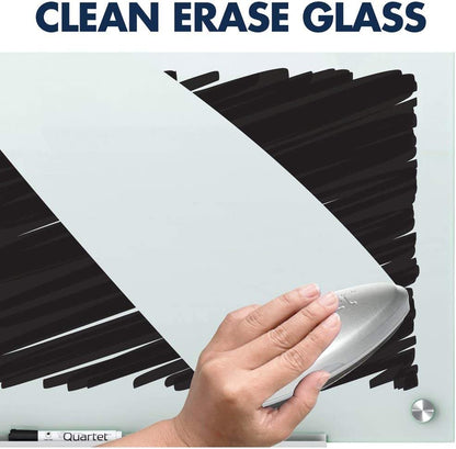 Quartet Glass Whiteboard, Magnetic Dry Erase White Board, 2' x 1.5', White Surface, Infinity (G2418W) White 2' x 1.5' Board