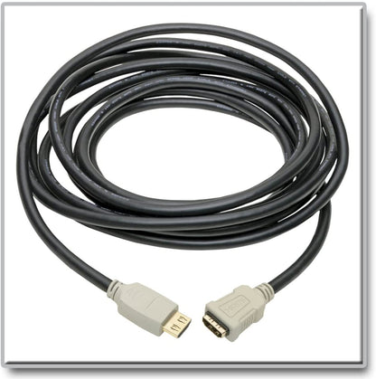 Tripp Lite High Speed 4K HDMI 2.0b Extender Cable with Gripping Connectors (M/F), Black, 15 ft. (P569-015-2B-MF)