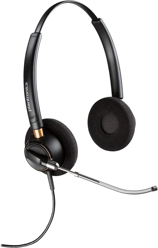 Plantronics EncorePro HW520V Headset - Stereo - Wired - Over-the-head - Binaural - Supra-aural