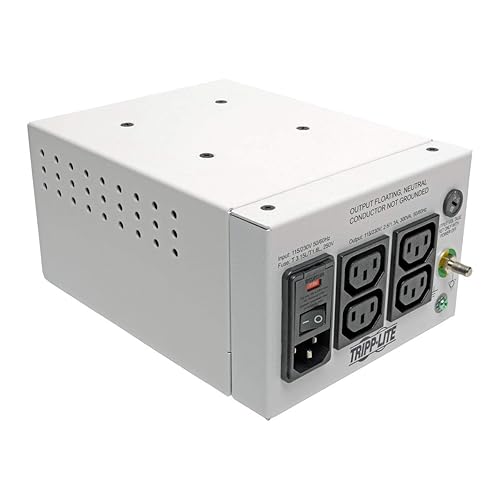 Tripp Lite By Eaton Isolator Series Dual-voltage 115/230v 300w 60601-1 Medical-grade Isolation Transformer, C14 Inlet, 4 C13 Outlets - 300 Va - 120 V Ac, 230 V Ac Input - 115 V Ac, 230 V Ac Output
