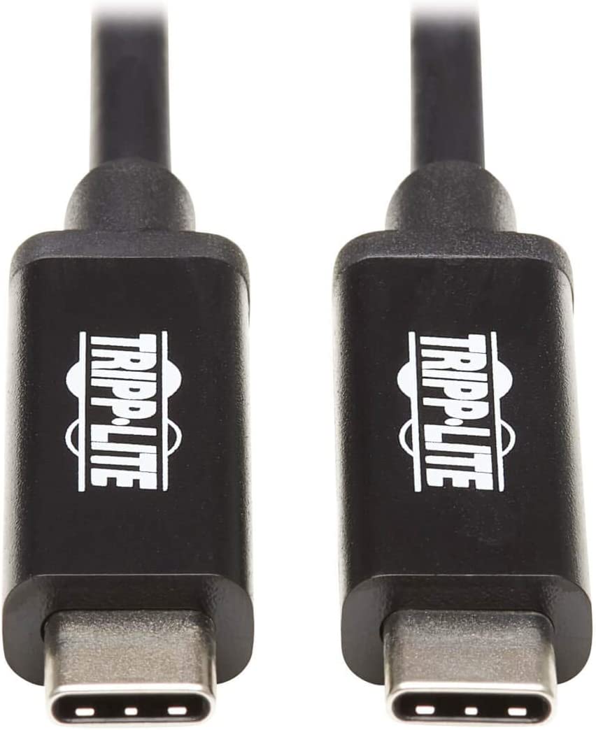 Tripp Lite Thunderbolt 3 Cable 40 Gbps Active 5A 100W Pd 4K USB C M/1M (MTB3-01M-5A-Ab)