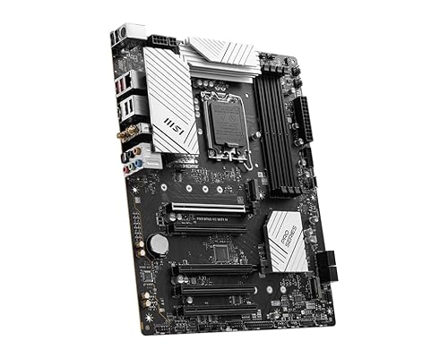 MSI PRO B760-VC WiFi IV ProSeries Motherboard (Support 14th/13th/12th Gen Intel Processors, LGA 1700, DDR5, PCIe 4.0, M.2 Slots, 2.5Gbps LAN, USB 3.2 Gen2, Wi-Fi 7, Bluetooth 5.4, ATX)