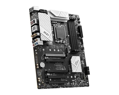 MSI PRO B760-VC WiFi IV ProSeries Motherboard (Support 14th/13th/12th Gen Intel Processors, LGA 1700, DDR5, PCIe 4.0, M.2 Slots, 2.5Gbps LAN, USB 3.2 Gen2, Wi-Fi 7, Bluetooth 5.4, ATX)