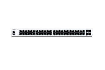 FortiSwitch-148F FortiSwitch-148F is a Performance/Price Competitive L2+ Management Switch with 48x GE Port + 4X SFP+ Port + 1x RJ45 Console
