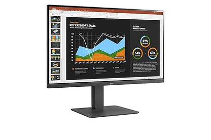 LG 27BR650B-C 27" Class Full HD LCD Monitor - 16:9 - 27" Viewable - In-plane Switching (IPS) Technology - 1920 x 1080 - Speakers - HDMI - DisplayPort