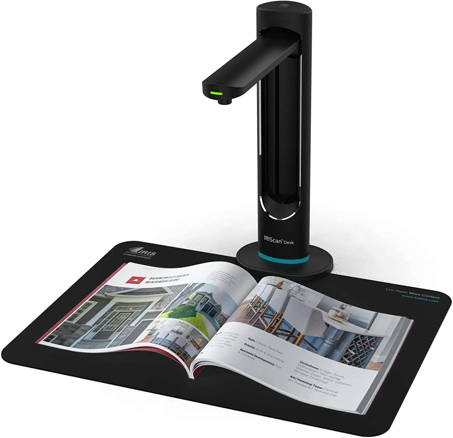 IRIScan Desk 6 Business-Prof.Document,Receipt,Book Scanner,Auto-Flatten &amp; Deskew,32MP,Capture 11x17in,136 Languages OCR,Text to Speech,PDF/Search,PDF/Word/Tiff/Excel,Video Distance Learning,Win&amp;Mac