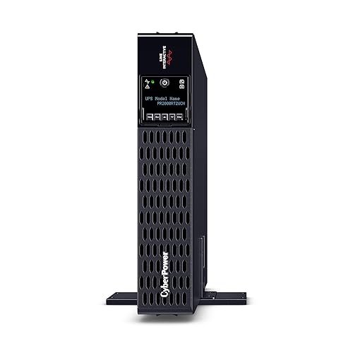 CyberPower PR2000RT2UCN Smart App Sinewave UPS System, 2000VA/2000W, 8 Outlets, 2U Rack/Tower, RMCARD205 Pre-Installed, Built-in Cloud Monitoring Network Card 2000VA 20A