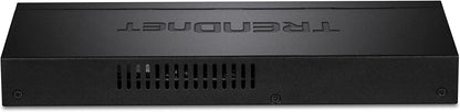 TRENDnet 8-Port Gigabit PoE+ Switch, 65W PoE Power Budget, 16Gbps Switching Capacity, IEEE 802.1p QoS, DSCP Pass-Through Support, Fanless, Wall Mountable, Lifetime Protection, Black, TPE-TG83 65W 8-Port