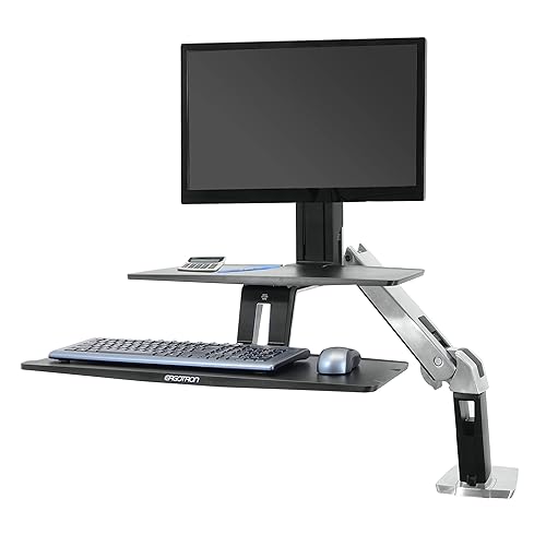 Ergotron Workfit-A Stand with Suspended Keyboard (24-391-026)
