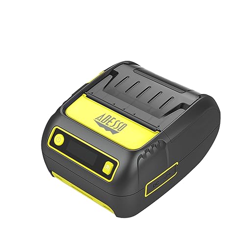 ADESSO NuPrint 220B Portable Bluetooth Thermal Printer - 2" (58mm) Width, High-Speed Printing Up to 90mm/s, USB Compatible, Includes Thermal Paper and Power Cable