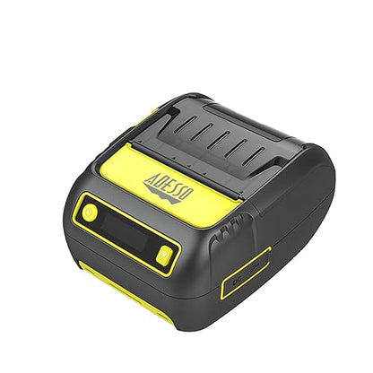 ADESSO NuPrint 220B Portable Bluetooth Thermal Printer - 2" (58mm) Width, High-Speed Printing Up to 90mm/s, USB Compatible, Includes Thermal Paper and Power Cable