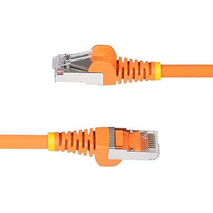 StarTech.com 50ft Orange CAT6a Ethernet Cable, Snagless RJ45, 10GbE, 100W PoE++, S/FTP, 500MHz, 27AWG Pure Bare Copper, LSZH Orange 50 ft.