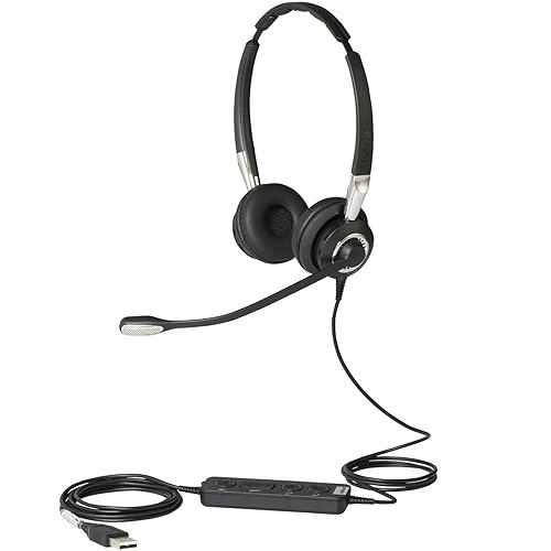 Jabra 2400 II USB Duo CC MS Wired Headset - Black