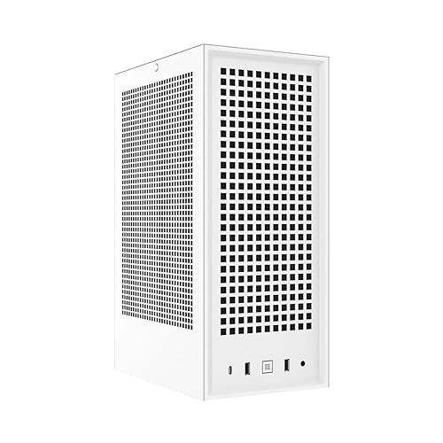 HYTE REVOLT 3 Small Form Factor Premium ITX Computer Case with 700W 80+ Gold SFX Power Supply, White (CS-HYTE-REVOLT3-WP) White W/ 700Watt PSU