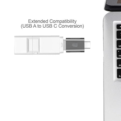 4pcs Female USB-A to Male USB-C Adapter