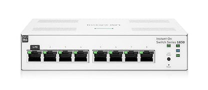 Aruba Instant On 1830 8-Port Gb Smart Switch | Fanless | US Cord (JL810A#ABA)