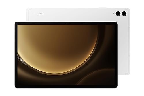 Samsung Galaxy Tab S9 FE+ Silver 12GB RAM 256GB Storage Android Tablet, 12.4" 90 Hz Screen, IP68 Rating, 45W Fast Charging battery (CAD version and Warranty) Silver 256GB S9 FE+ Tab Only