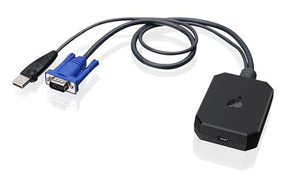 IOGEAR Portable USB Crash Cart Adapter – Plug-N-Play – Programmable Macros and Hotkeys (GUC211V) VGA