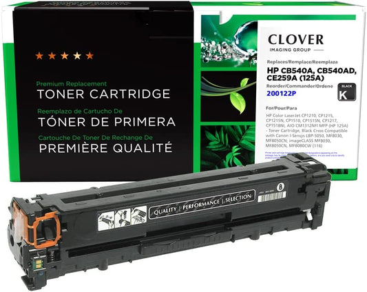 Clover imaging group Clover Remanufactured Toner Cartridge Replacement for HP CB540A (HP 125A) | Black Black 2,200