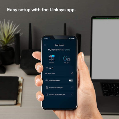 Linksys Max-Stream AC2200 High-Performance Tri-Band Mesh WiFi Router (MR8300)