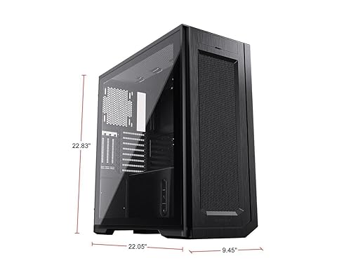 Phanteks (PH-ES620PTG-DBK01) Enthoo Pro 2 Full Tower – High-Performance Fabric mesh, Tempered Glass, Dual System/PSU Support, Massive Storage, Digital-RGB Lighting, Black