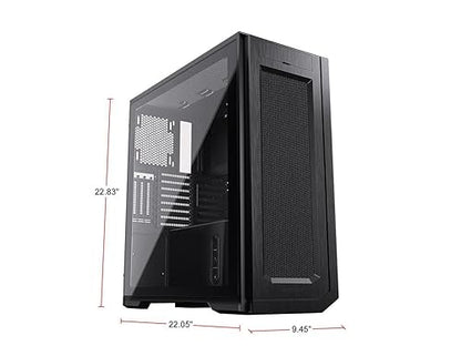Phanteks (PH-ES620PTG-DBK01) Enthoo Pro 2 Full Tower – High-Performance Fabric mesh, Tempered Glass, Dual System/PSU Support, Massive Storage, Digital-RGB Lighting, Black