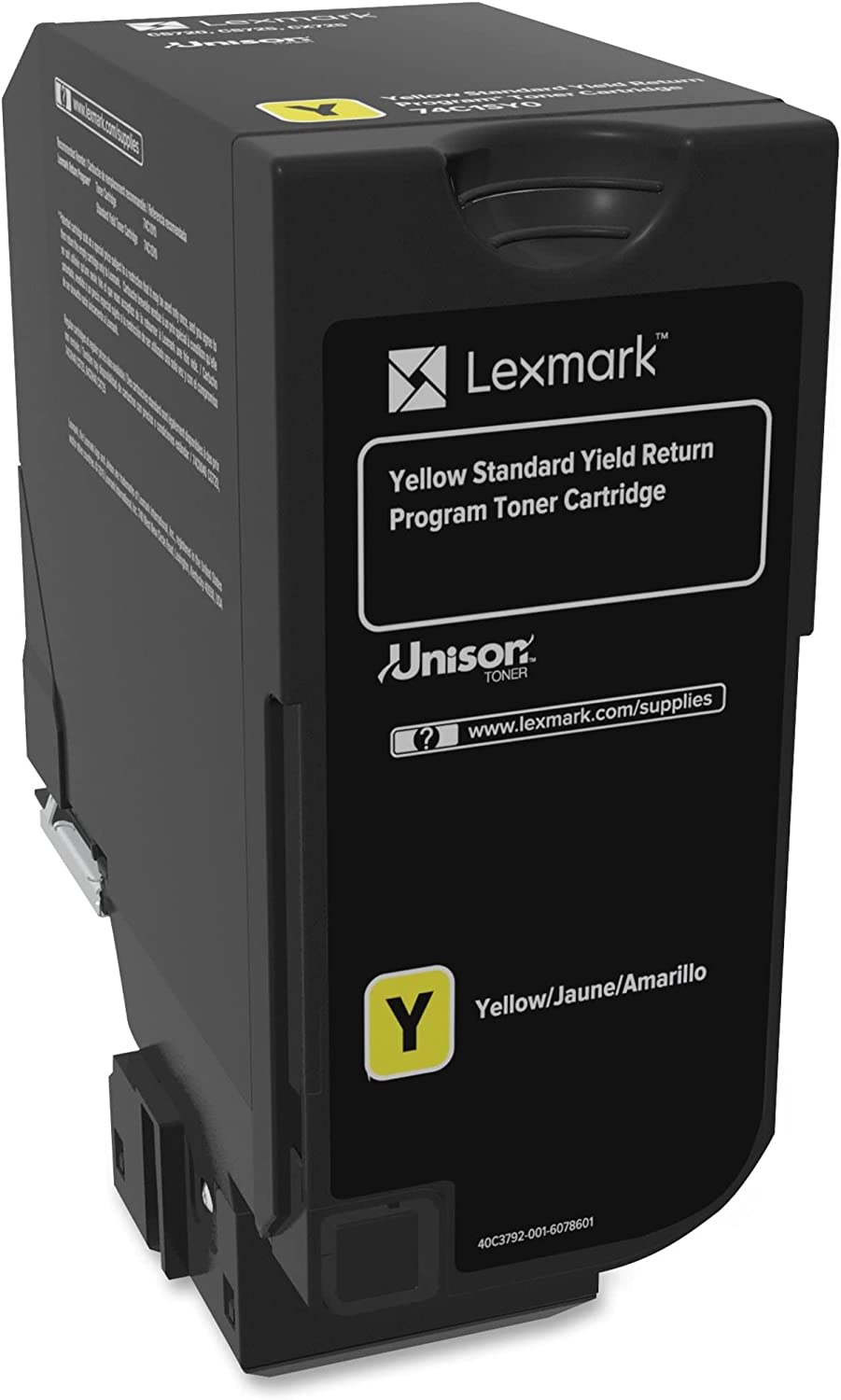 Lexmark 74C1SY0 Unison Toner Cartridge, Yellow