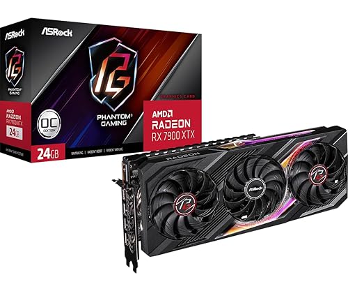 ASRock RX7900XTX PG 24GO Graphics Board, AMD Radeon RX7900XTX GDDR6, 24GB Equipped Model