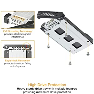 ICY DOCK Full Metal 4 x 2.5 SAS/SATA HDD/SSD Mobile Rack Enclosure for 5.25" Bay (with Fan Control) | ToughArmor MB994SP-4SB-1
