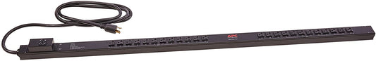 APC Rack Mount PDU, Basic 120V/30A, (24) Outlets, 0U Vertical Rackmount (AP7532) Basic 30A Vertical