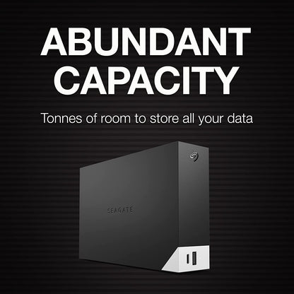 Seagate One Touch Hub 12TB External Hard Drive Desktop HDD – USB-C and USB 3.0 Port, for Computer Desktop Workstation PC Laptop Mac, 4 Months Adobe Creative Cloud Photography Plan (STLC12000400)