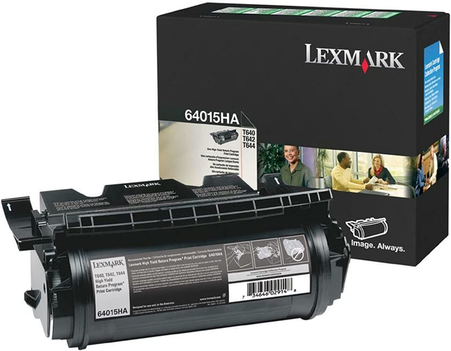 Lexmark 64015HA High Yield Return Program Print Cartridge, Black