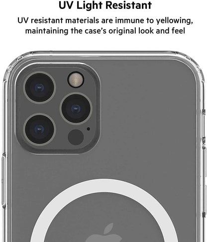 Belkin MagSafe Compatible iPhone 12 Mini Case with Antimicrobial Treated Coating, Built in Magnets and Raised Edge Bumper for Camera Protection