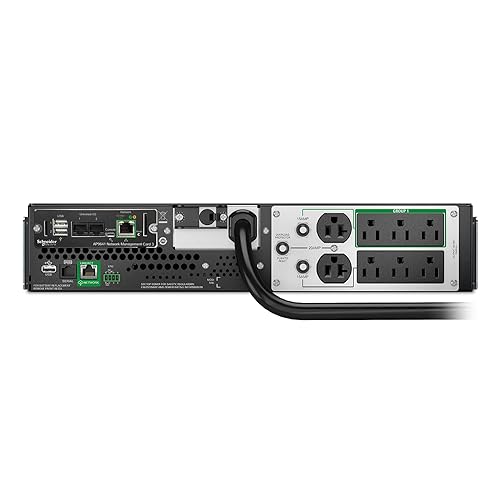 APC Smart-UPS 3000)VA Lithium Ion UPS, SMTL3000RMUCNC, Short Depth, Pure Sine Wave Rack Mount UPS with Network Card 3000VA Includes NMC UPS