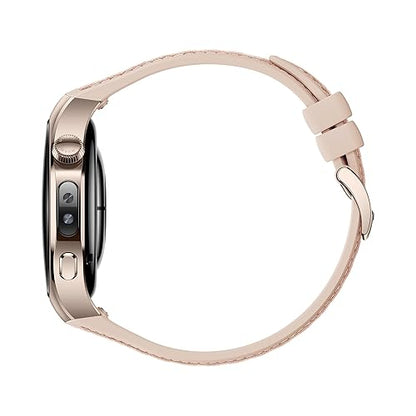 HUAWEI Watch 5, 42mm Smartwatches, Multi-Sensing X-TAP Technology, Spherical Sapphire Glass, Two Battery Modes, Intuitive Smart Gestures, Compatible with iOS and Android, Beige