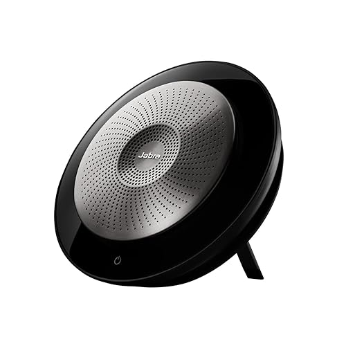 Jabra Speak 710 MS Wireless Bluetooth Speaker for Softphones and Mobile Phones – Easy Setup, Portable Speaker for Holding Meetings Anywhere with Immersive Sound, MS Optimized Speak 710 Skype Optimized